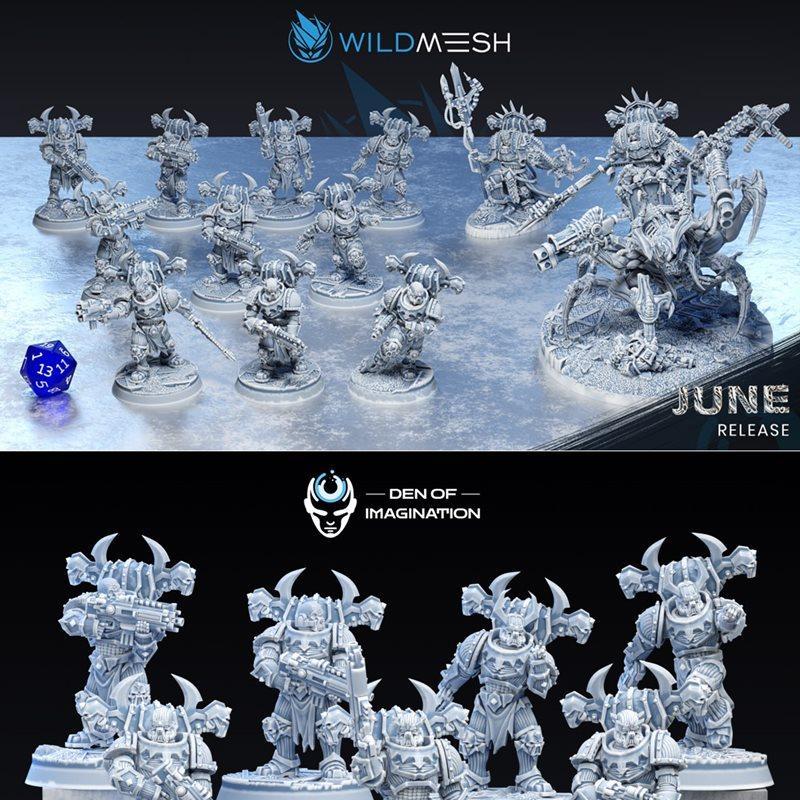 WildMesh 2023六月新品：3D打印模型《星际战士》角色造型|WildMesh June 2023 – 3D Print Model STL