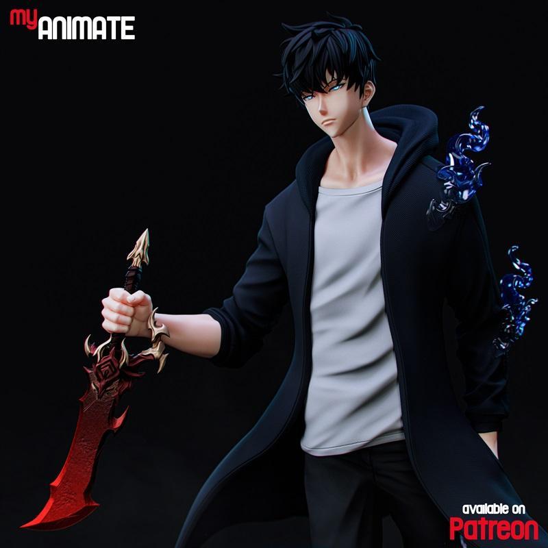 我的动漫——Solo Leveling——张俊昊——3D打印模型|My Animate – Solo Leveling – Sung Jinwoo – 3D Print Model STL