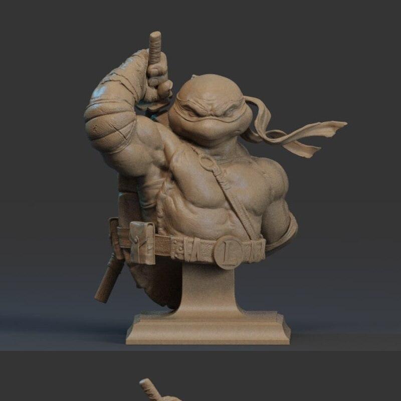 TMNT 乐蒂诺 3D打印模型|TMNT – Leonardo Bust – 3D Print Model
