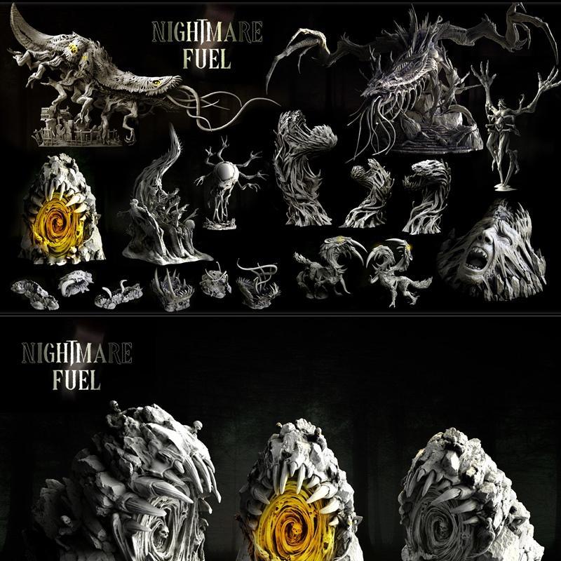 迷你怪物暴动——噩梦燃料——3D打印模型|Mini Monster Mayhem – Nightmare Fuel – 3D Print Model STL