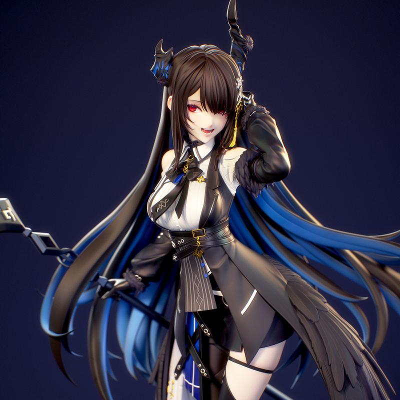 Kuru角色Nerissa Ravencroft 3D打印模型|Kuru Figure – Hololive – Nerissa Ravencroft – 3D Print Model