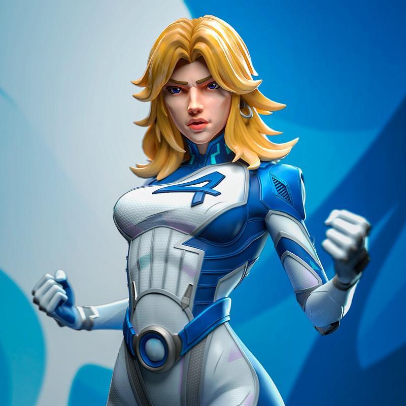 H3LL创作组 - 隐形女侠 - 3D打印模型|H3LL Creator – Invisible Woman – 3D Print Model STL