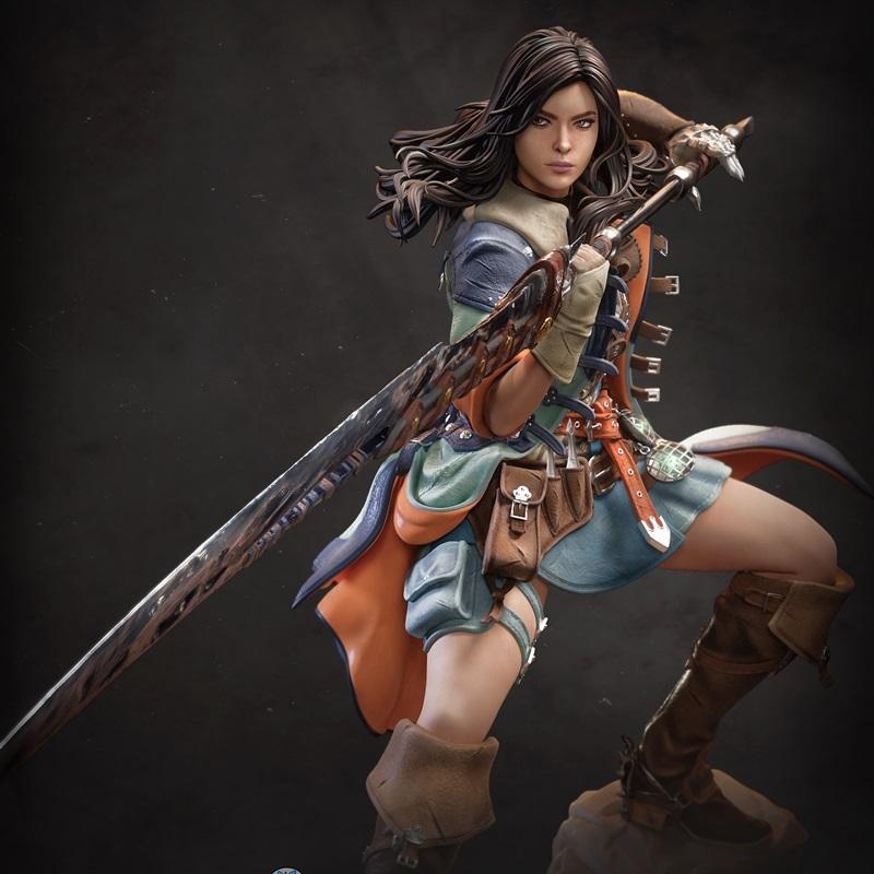 怪物猎人女性猎人3D打印模型|Neko Figurines – Monster Hunter – Female Hunter – 3D Print Model STL