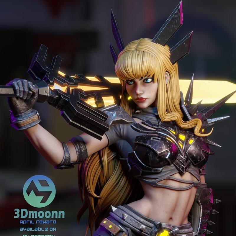 3D打印模型：漫威魔法少女魔力登场|3Dmoonn – Marvel – Magik – 3D Print Model STL