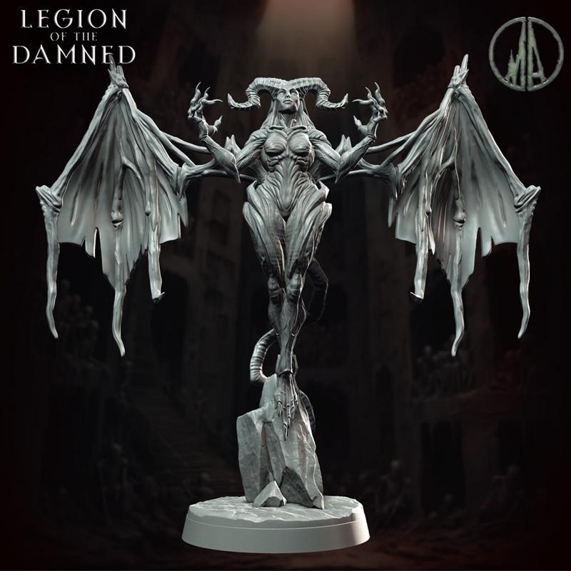 堕落军团——恶魔女妖 3D打印模型|Legion of the Damned – Succubus – 3D Print Model STL
