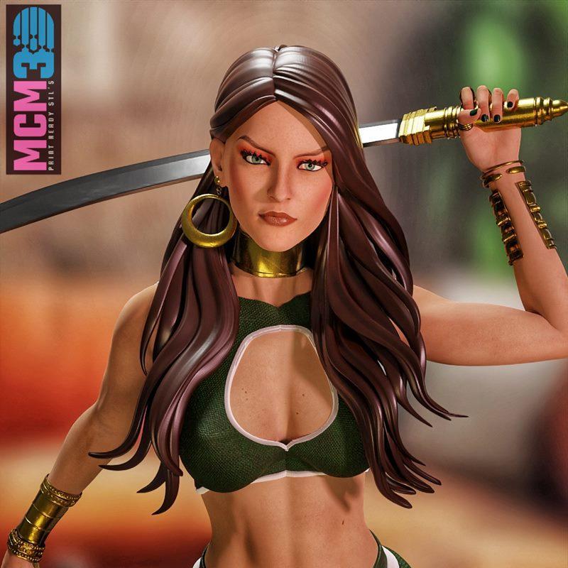 MCM3D - 背景设定：塔莉亚·阿尔·古尔 3D打印模型|MCM3D – Talia Al Ghul – 3D Print Model STL