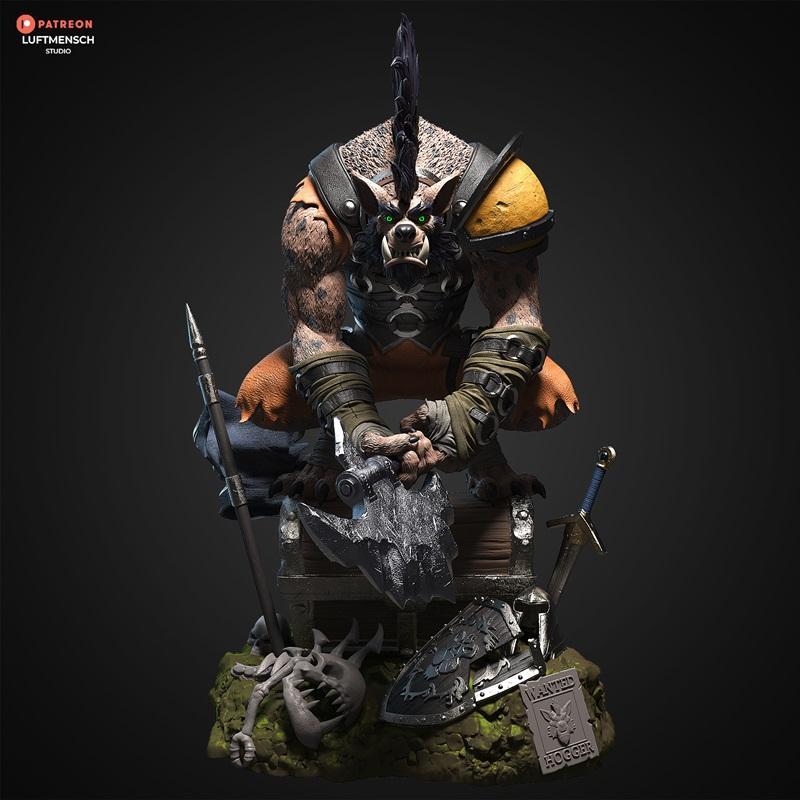 LuftMensch Studio - Hogger - 3D打印模型|LuftMensch Studio – Hogger – 3D Print Model STL