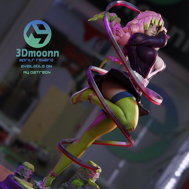 3Dmoonn – Demon Slayer – Mitsuri Kanroji – 3D Print Model STL