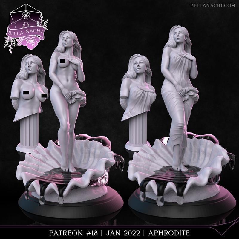 Bella Nacht迷你雕塑 - 芬迪 - 3D打印模型|Bella Nacht Miniatures – Aphrodite – 3D Print Model STL
