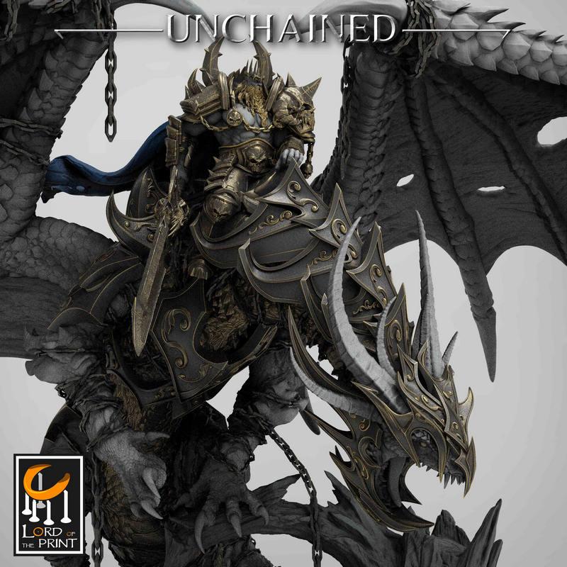 自由之龙——3D打印模型|Unchained Dragon – 3D Print Model