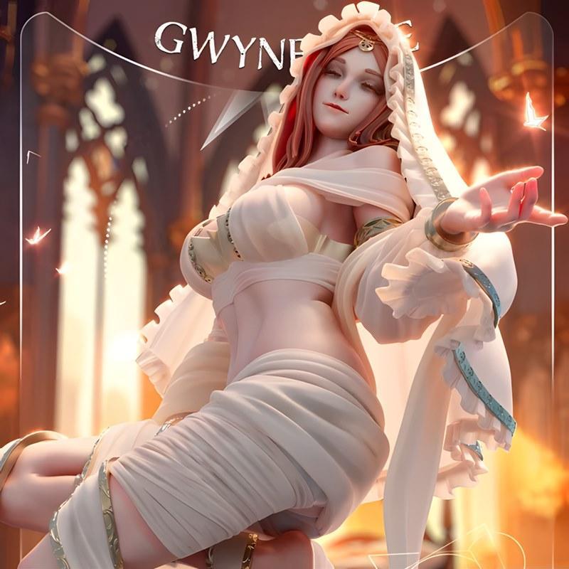 黑暗之魂 Gwynevere 3D打印模型|Hybris Studios – Dark Souls – Gwynevere – 3D Print Model STL