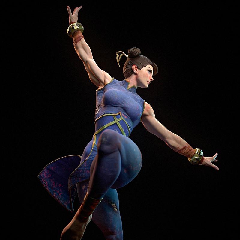 H3LL creator – 韩服丽 – 3D打印模型|h3LL creator – Chun Li – 3D Print Model STL