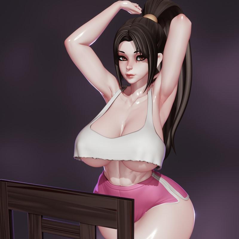 Rushzilla - 马伊 - 3D打印模型|Rushzilla – Mai – 3D Print Model STL