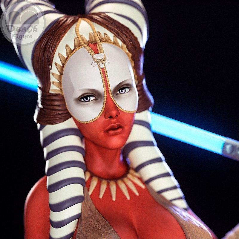 星战谢阿克蒂 3D打印模型|Peach FIgure – Star Wars – Shaak Ti – 3D Print Model STL