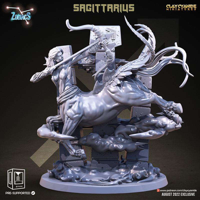 陶土氰化物迷你模型——星座系列——3D打印模型 STL|Clay Cyanide Miniatures – Zodiac Signs – 3D Print Model STL