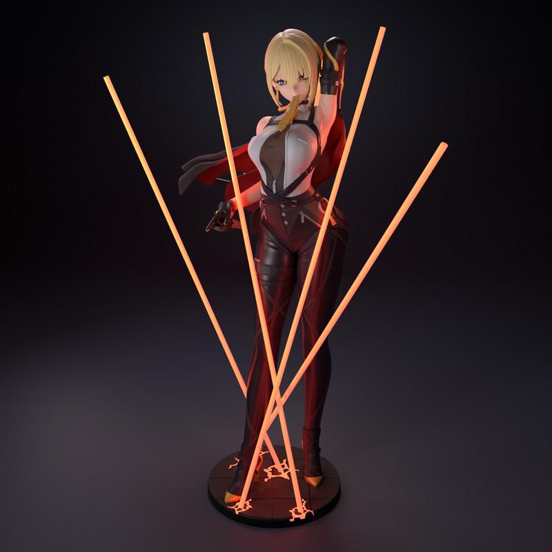 Zenless Zone Zero 艾维伦·谢瓦利埃 3D打印模型|Funservice – Evelyn Chevalier from Zenless Zone Zero – 3D Print Model