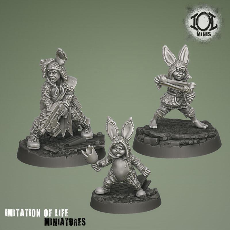 Bunny Clan 3D打印模型集之第二季|Bunny Clan set 2 – 3D Print Model STL