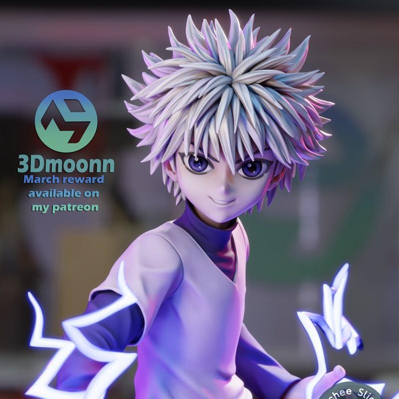 3D打印模型：Hunter X Hunter Killua 赛罗形态|3Dmoonn – Killua – Hunter X Hunter – 3D Print Model STL