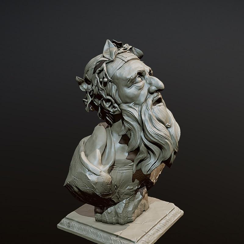 克里斯·博斯特3D打印模型|Chryses Bust Sculpt – 3D Print Model STL