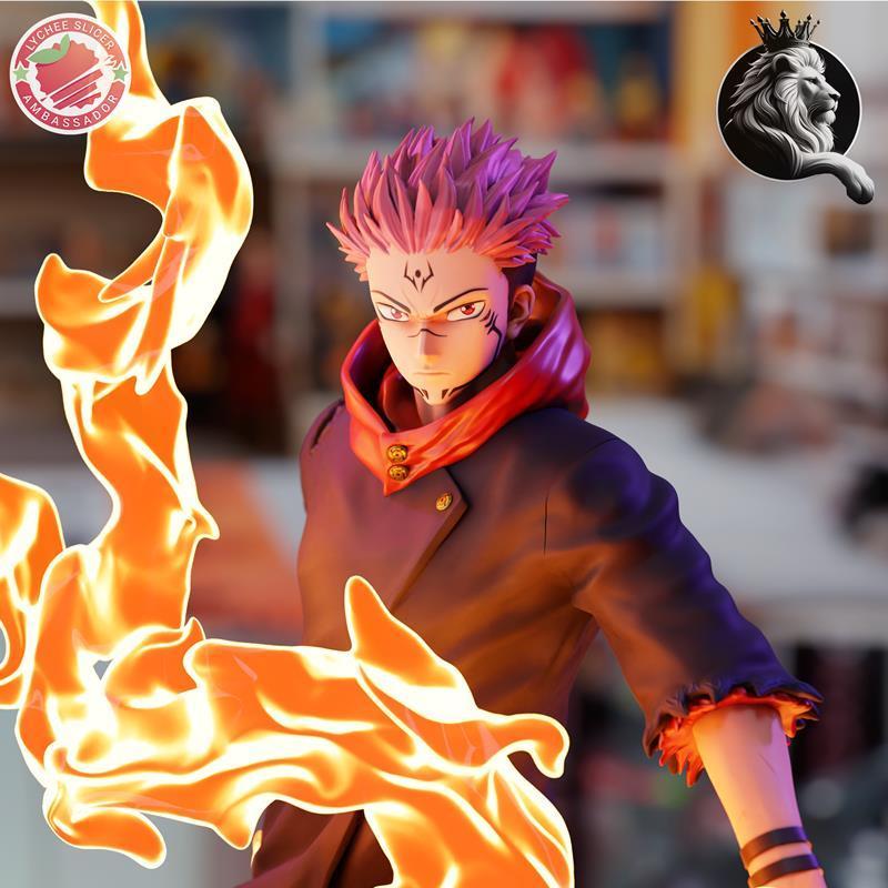 莲华域工作室 - 魔禁 - 狮子御前苏纳（伊藤）3D打印模型|LionRealm Studio – Jujutsu Kaisen – Ryomen Sukuna (Itadori) – 3D Print Model STL