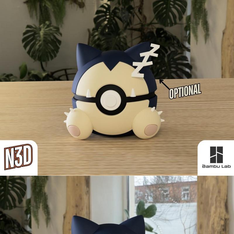 斯诺利克斯 3D打印模型|Snorlax – 3D Print Model STL