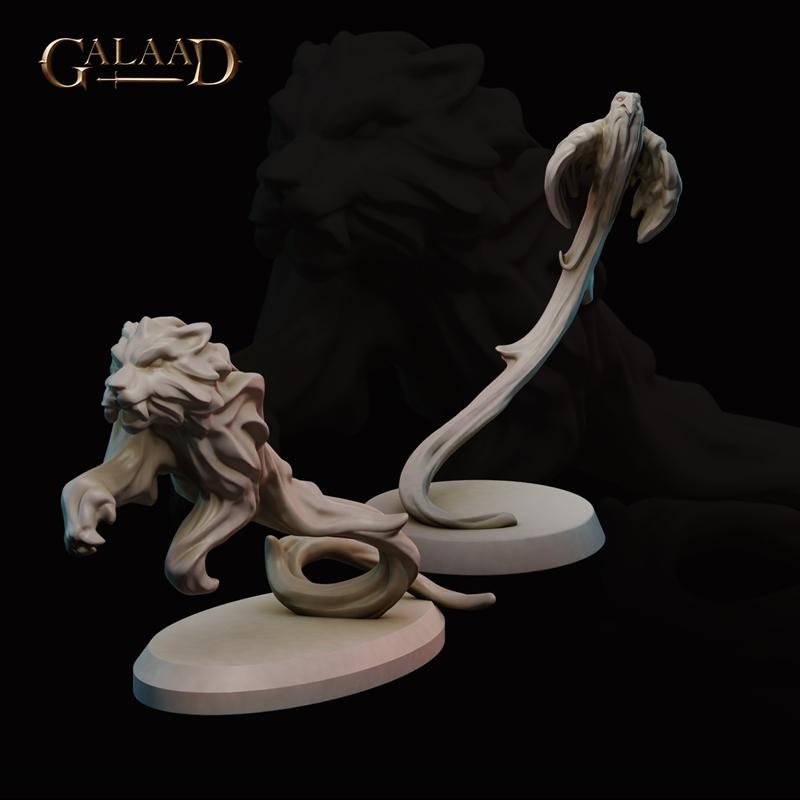 Galaad迷你模型——魔法少女与战士女性角色3D打印模型|Galaad Miniatures – Mages and Fighters Female characters – 3D Print Model STL