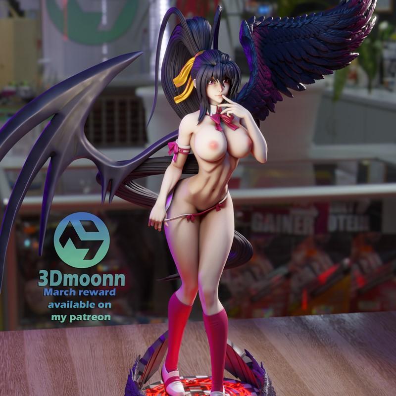 3D打印模型：高 School DxD 间桐樱|3Dmoonn – High School DxD – Akeno Himejima – 3D Print Model STL