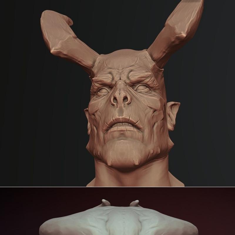 Demon Head 01-07 3D打印模型|Demon Head 01-07 – 3D Print Model STL