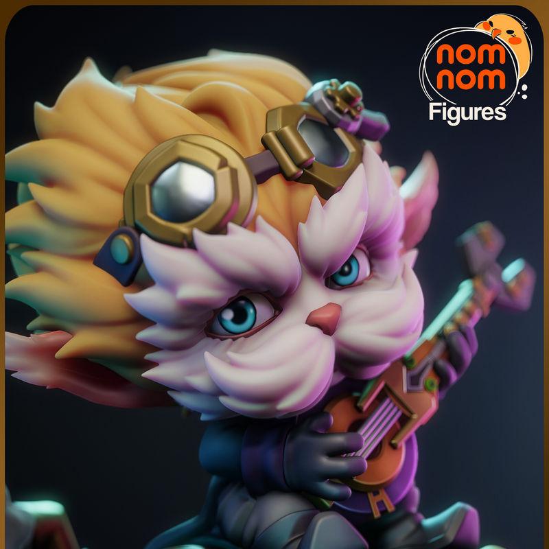 动漫《Arcane》萌系3D打印模型：希梅尔丁格（Heimerdinger）|NomNom Figures – Chibi Heimerdinger – Arcane – 3D Print Model