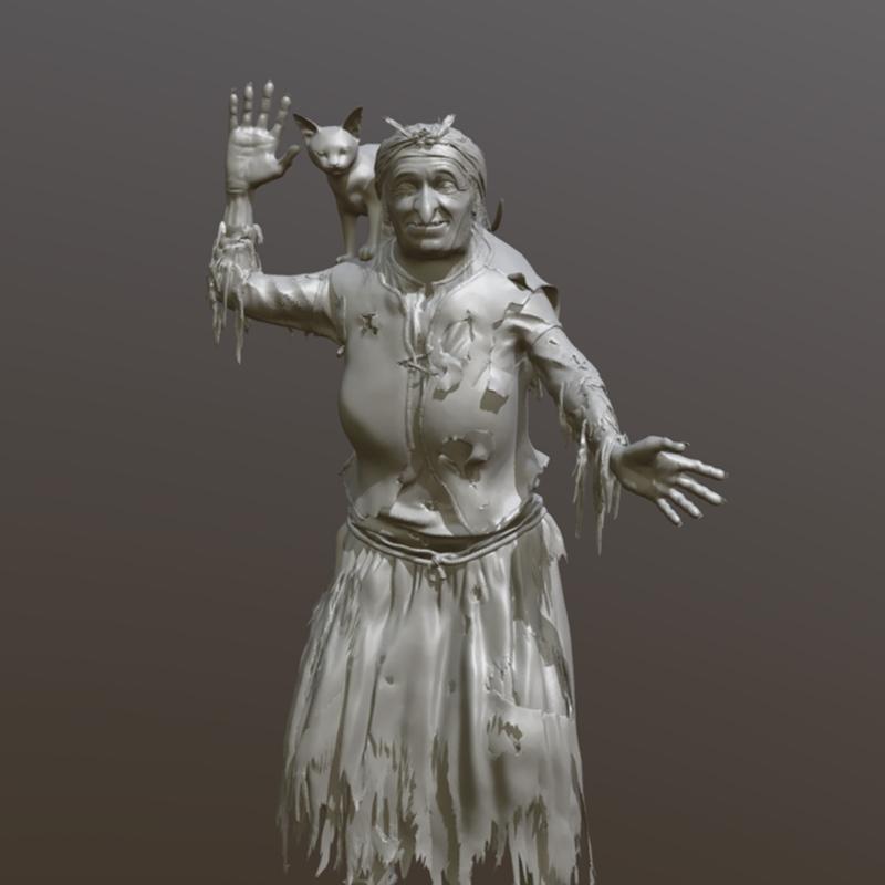 Baba Yaga 3D打印模型|Baba Yaga – Babusya Yagusya – 3D Print Model STL