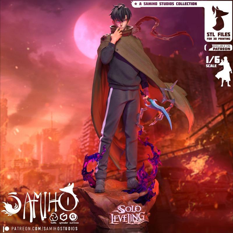 Solo Leveling 三星昊 3D打印模型|Samiho Studios – Solo Leveling – Sung Jinwoo – 3D Print Model STL