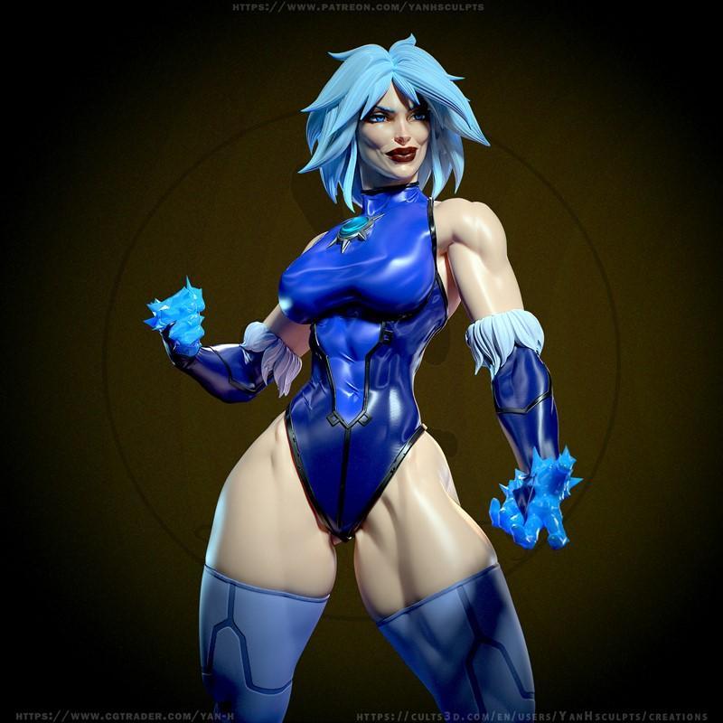 Yan-H工作室 3D打印模型 金刚狼 Frost角色模型|Yan-H – DC – Killer Frost – 3D Print Model STL