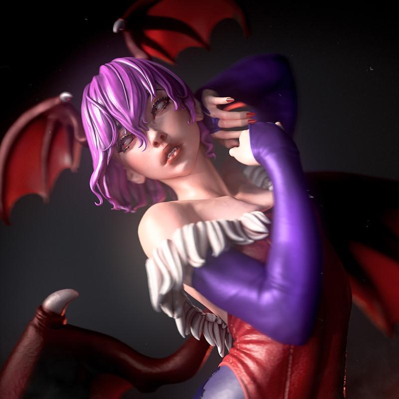 Nympha莉莉丝3D打印模型|Nympha – Darkstalkers – Lilith – 3D Print Model STL