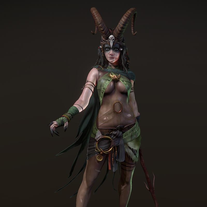 巫师 - 3D打印模型 STL|Witch – 3D Print Model STL