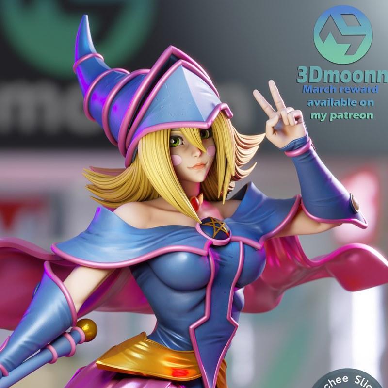 3Dmoonn – Dark Magician Girl – 3D Print Model STL
