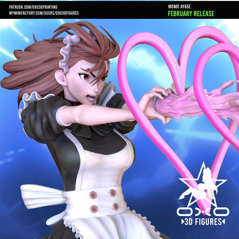 OXO3D模型：Momo Ayase 3D打印人物模型|OXO3D Figures – Momo Ayase – 3D Print Model STL