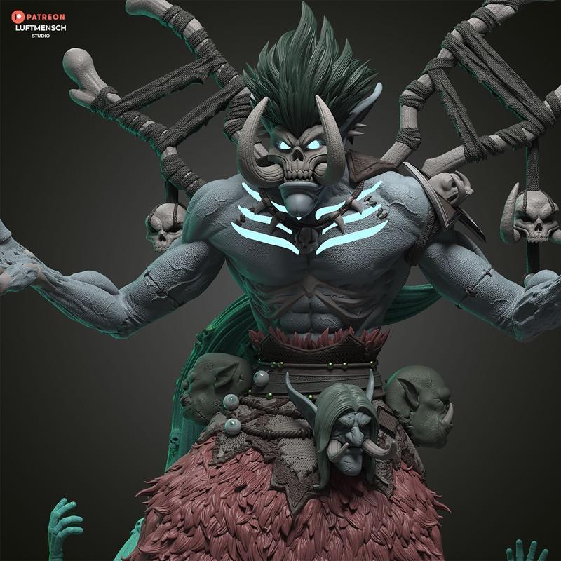 LuftMensch工作室 - Bwonsamdi - 3D打印模型|LuftMensch Studio – Bwonsamdi – 3D Print Model STL