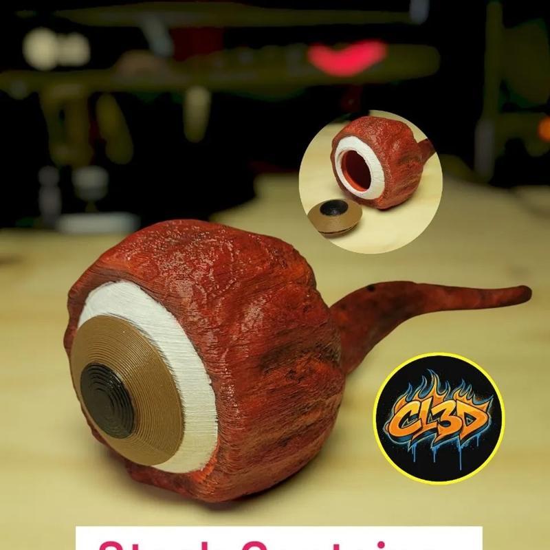 眼球收藏盒 - 3D打印模型|Eyeball Stash Container – 3D Print Model STL