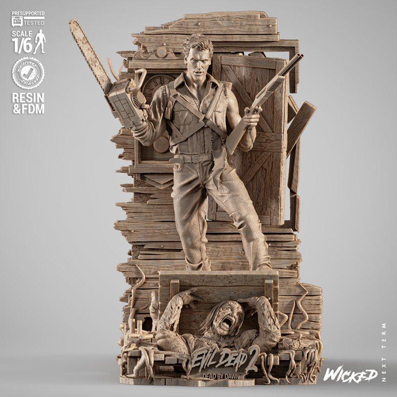 WICKED - 灰烬雕塑 - 3D打印模型|WICKED – Ash Sculpture – 3D Print Model STL