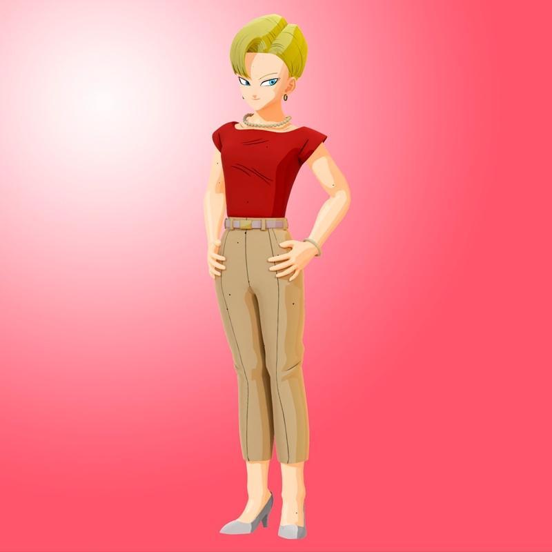 Android 18 - 神秘的终结之战（Kakarot）3D打印模型|Android 18 – End Z (Kakarot) – 3D Print Model STL