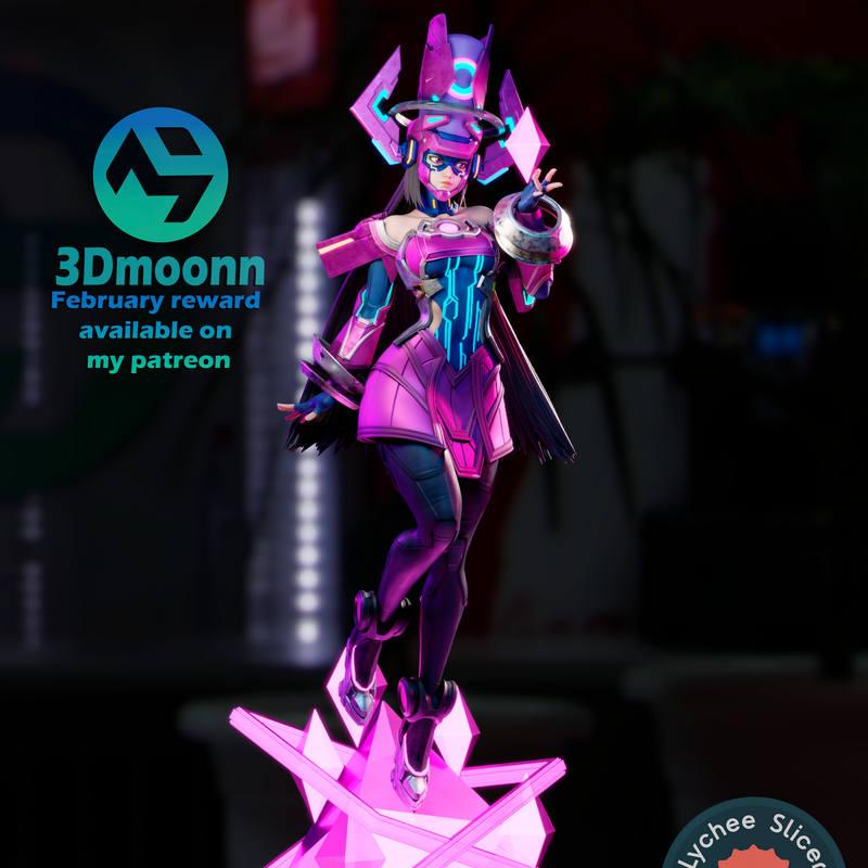 3D打印模型：银河宇宙 Marvel对决角色造型|3DMoonn – Galacta – Marvel Rivals – 3D Print Model