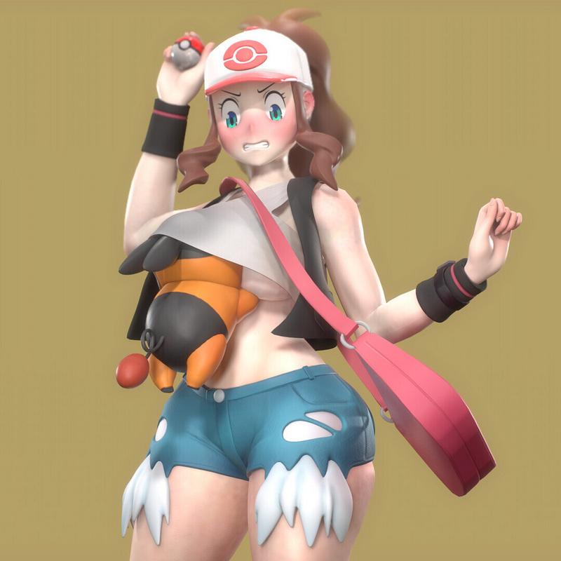 Touko and Pokabu – 3D Print Model