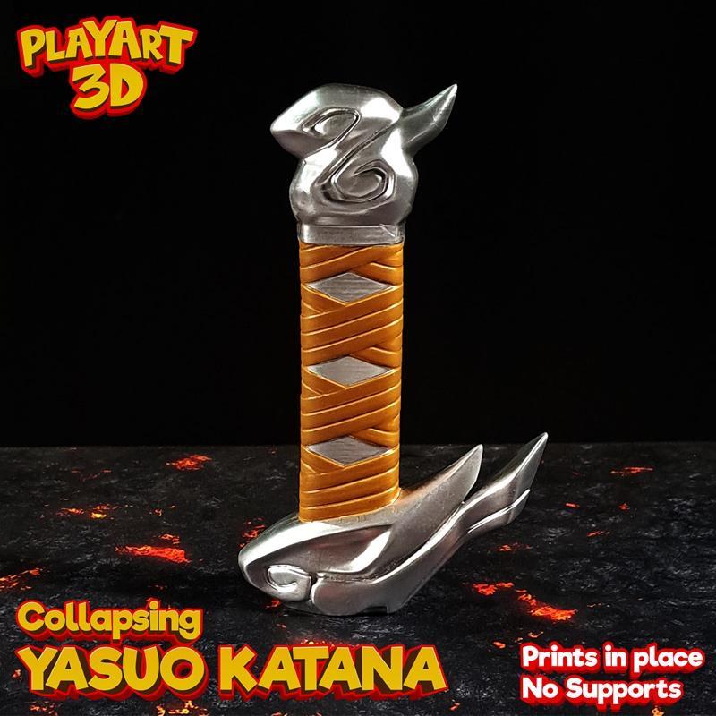Collapsing Katana Yasuo (League of Legends) – 3D Print Model STL