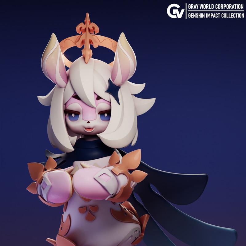 米哈游-帕姆-原神-3D打印模型|Melusine – Paimon – Genshin Impact – 3D Print Model