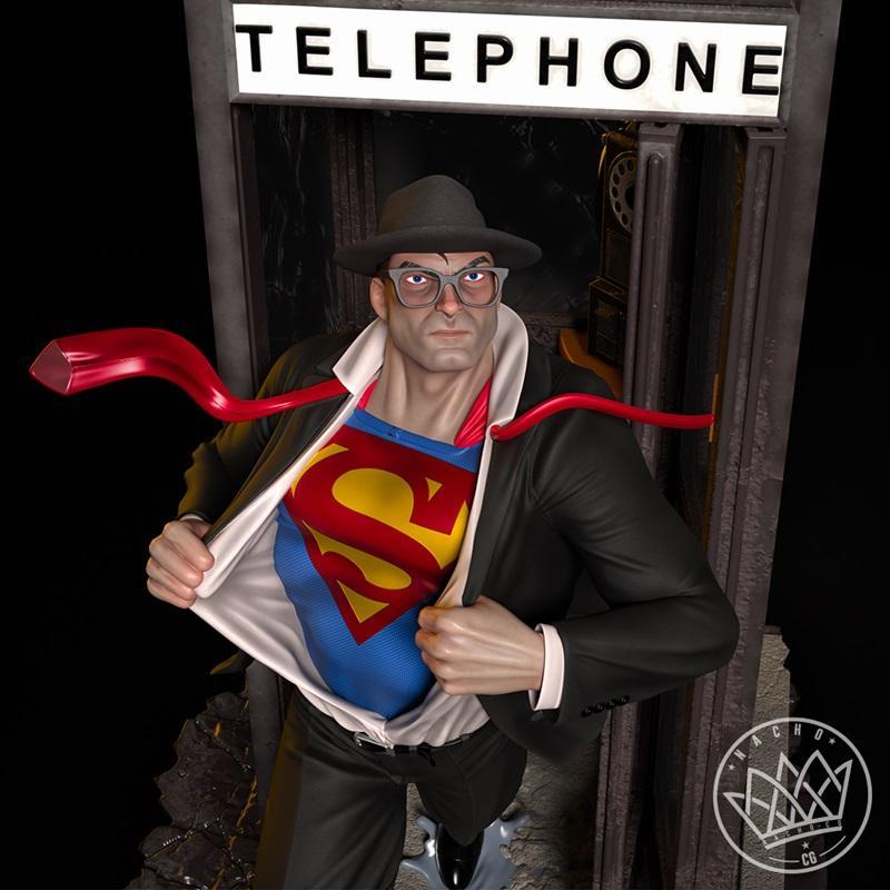 Fan Art – Clark Kent Superman Statue – 3D Print Model STL