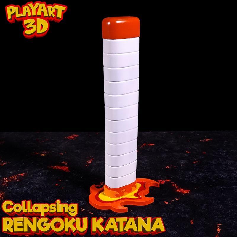 Collapsing Katana Kyojuro Rengoku – 3D Print Model STL