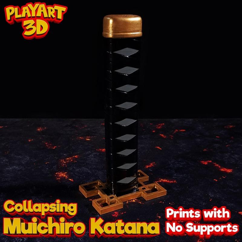 Collapsing Katana Muichiro Tokito – 3D Print Model STL