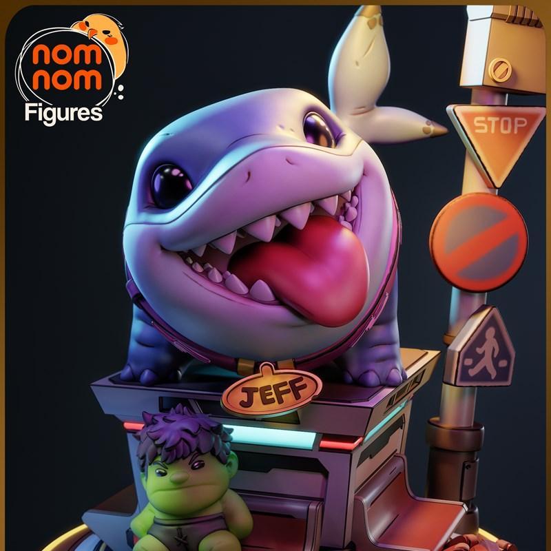 Nomnom Figures – Chibi Jeff – Marvel Rivals – 3D Print Model STL