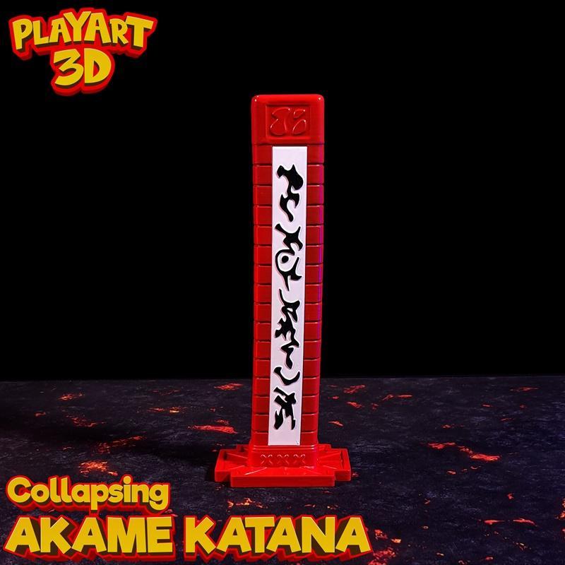 Collapsing Katana Akame GA Kill – 3D Print Model STL
