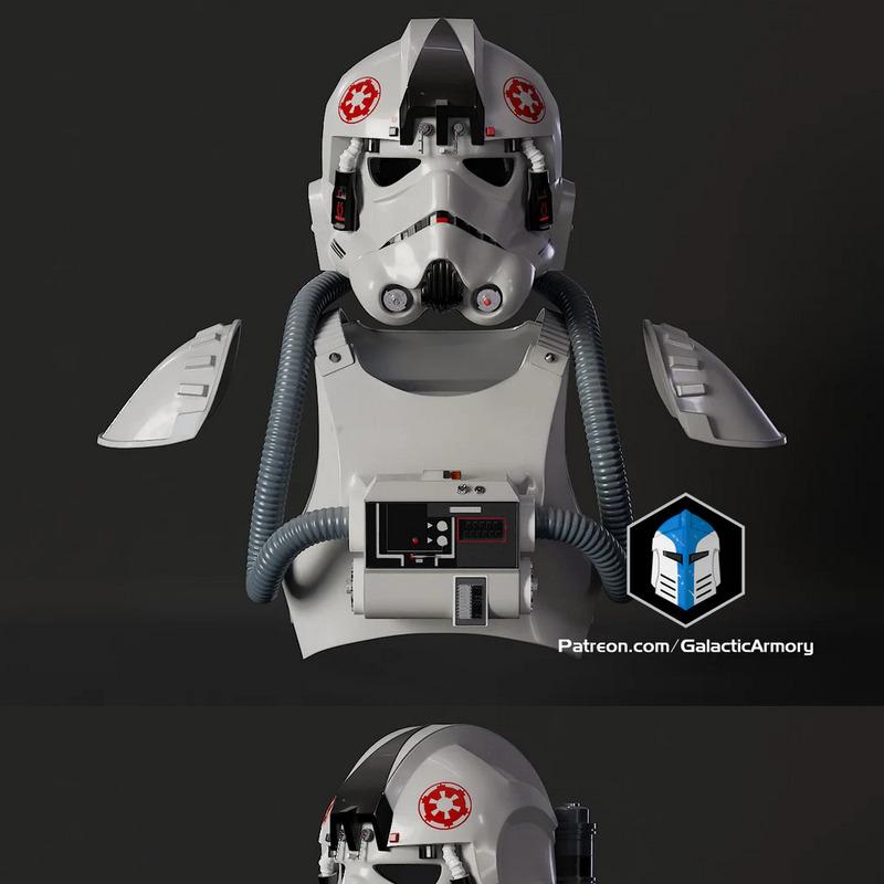 AT-AT Driver Helmet and Armor – 3D Print Model